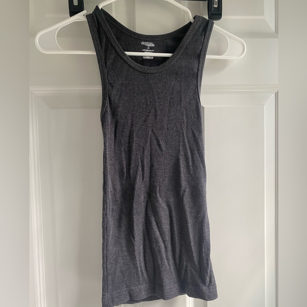 charcoal tank top size medium